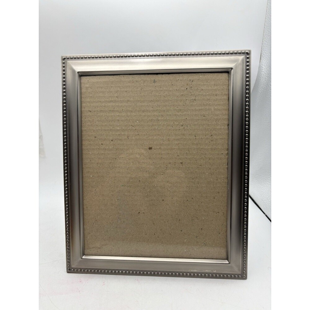 Connoisseur 8x10 Silver Tone Beaded Picture Frame 1810L5 Tabletop Wall